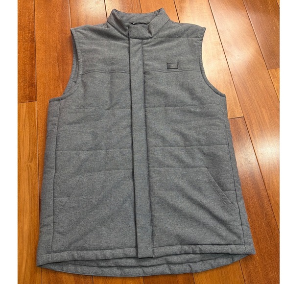 TravisMathew Men's Cold Heart 2.0Quilted Puffer Golf Vest Full Zip Size L